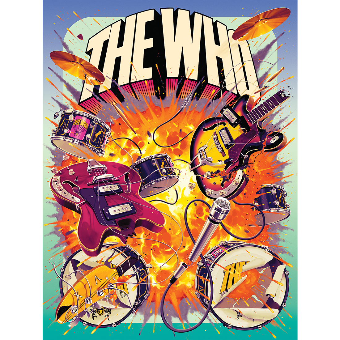 The Who - 1967 The Smothers Brothers Comedy Hour Poster