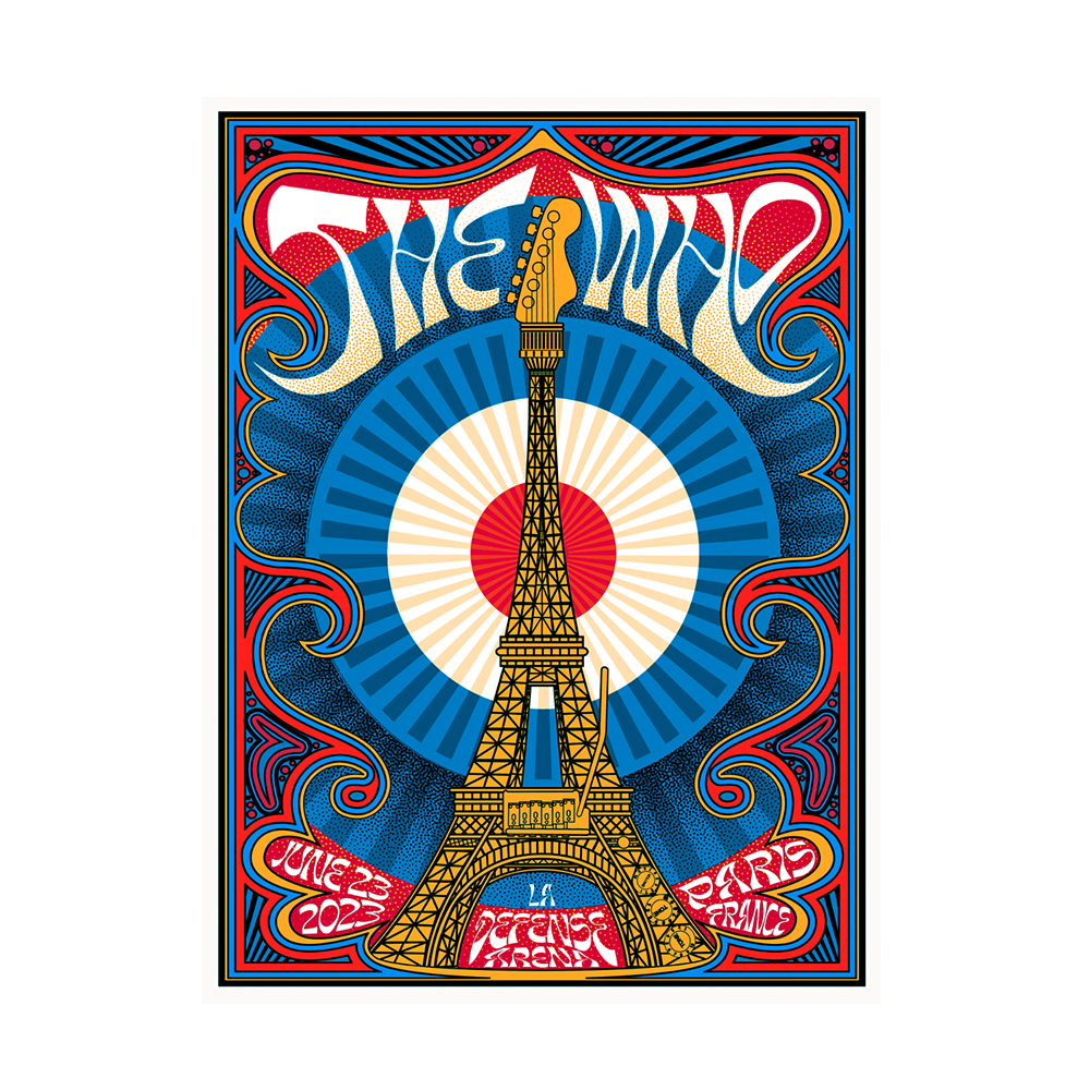 PARIS TOUR POSTER 2023 Who UK