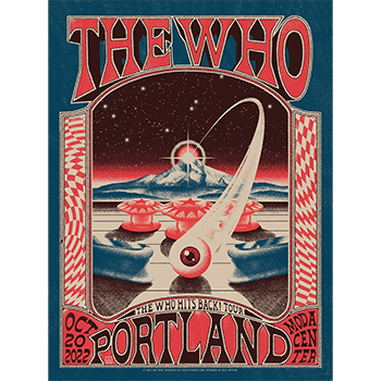 The Who - THE WHO HITS BACK! Portland Tour Poster LIMITED EDITION