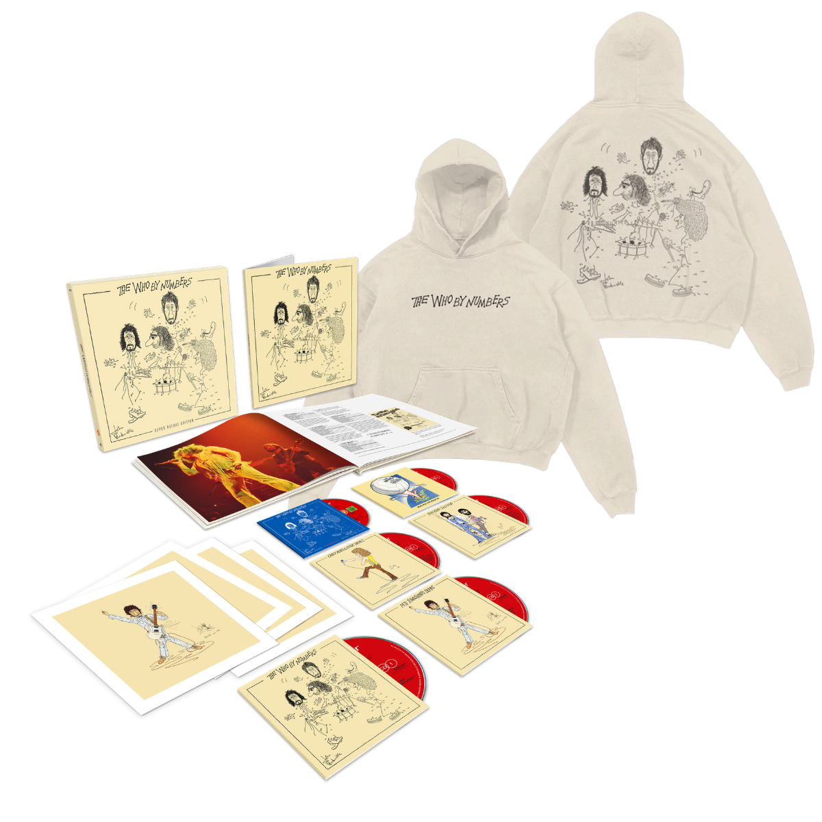 The Who by Numbers 5CD/Blu-ray Super Deluxe Edition + Hoodie Bundle