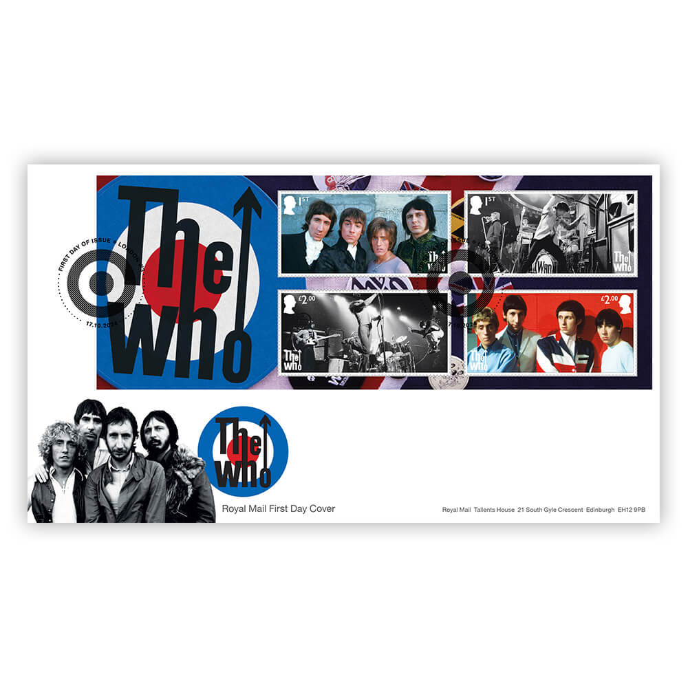 The Who - The Who First Day of Issue Souvenir Covers Minisheet