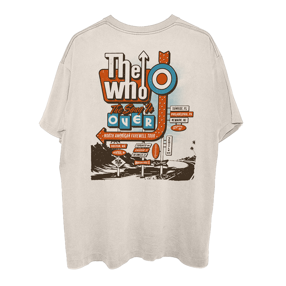 The Who - The Song is Over Retro Sign T-Shirt