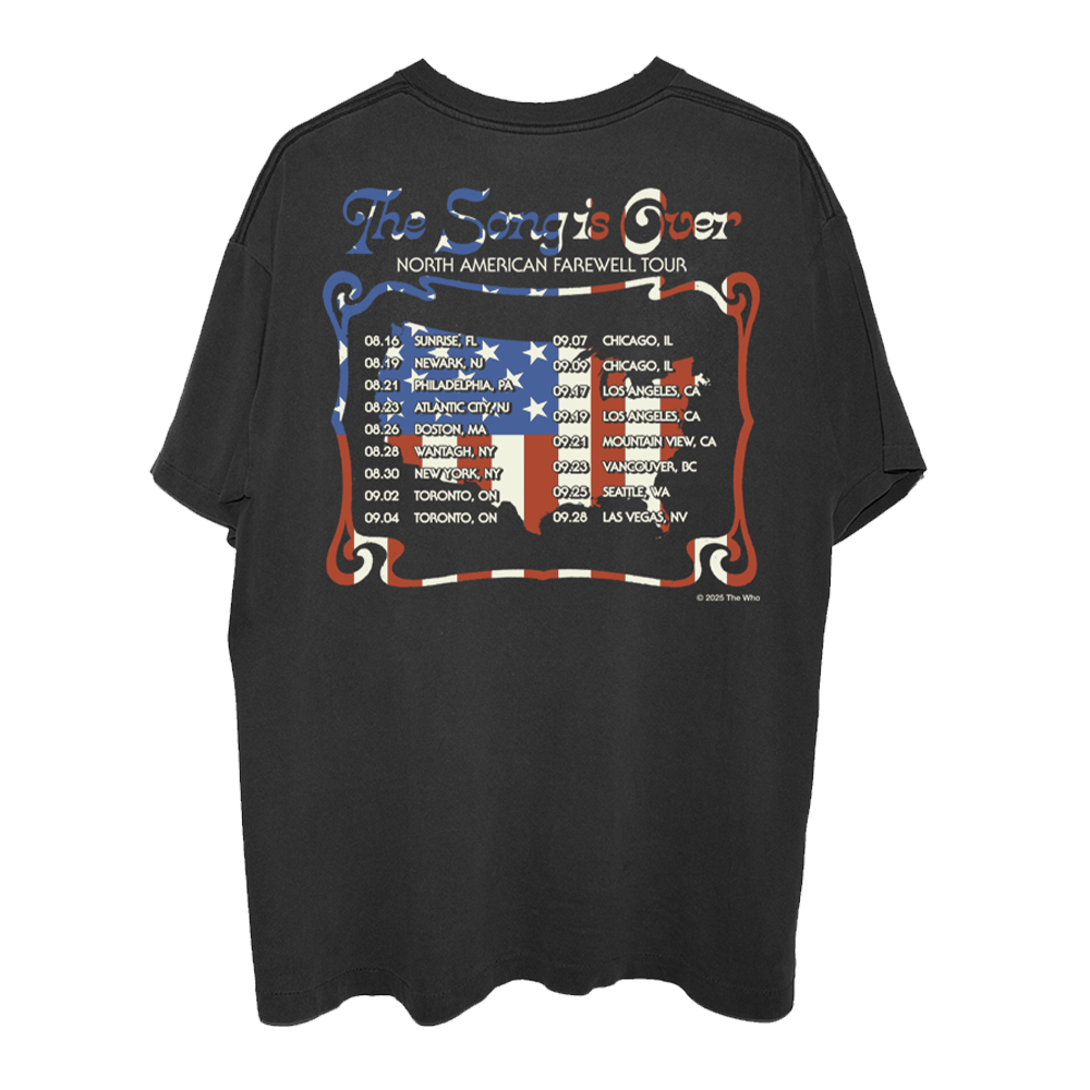 The Who - The Song is Over North America Photo Dateback T-Shirt