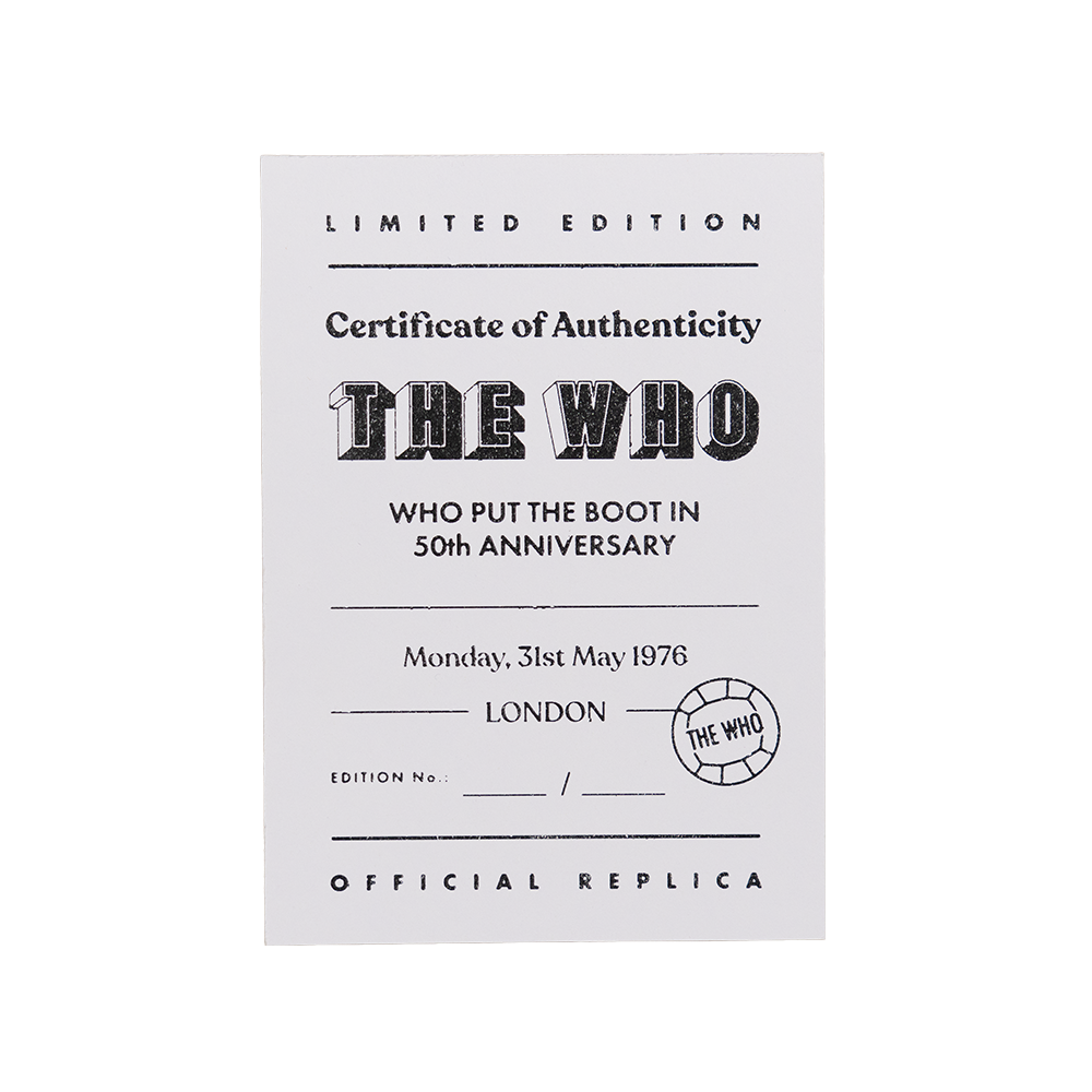 The Who - Limited Edition Put The Boot In Charlton Commemorative Jersey Box