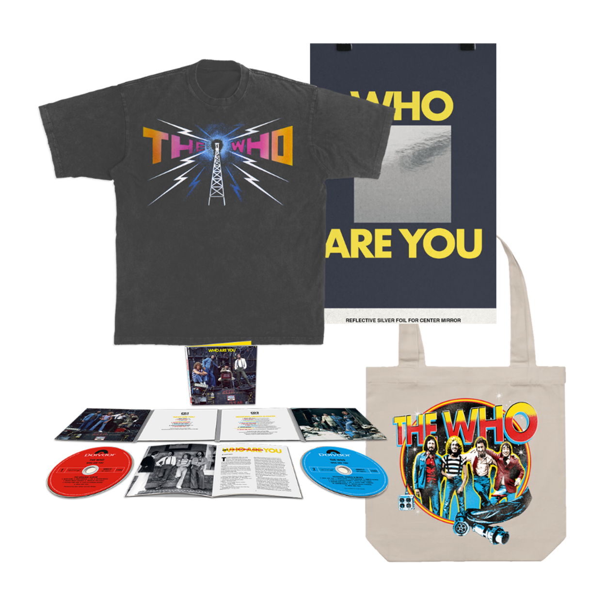 Who Are You 2CD + T-Shirt, Poster & Tote Bundle