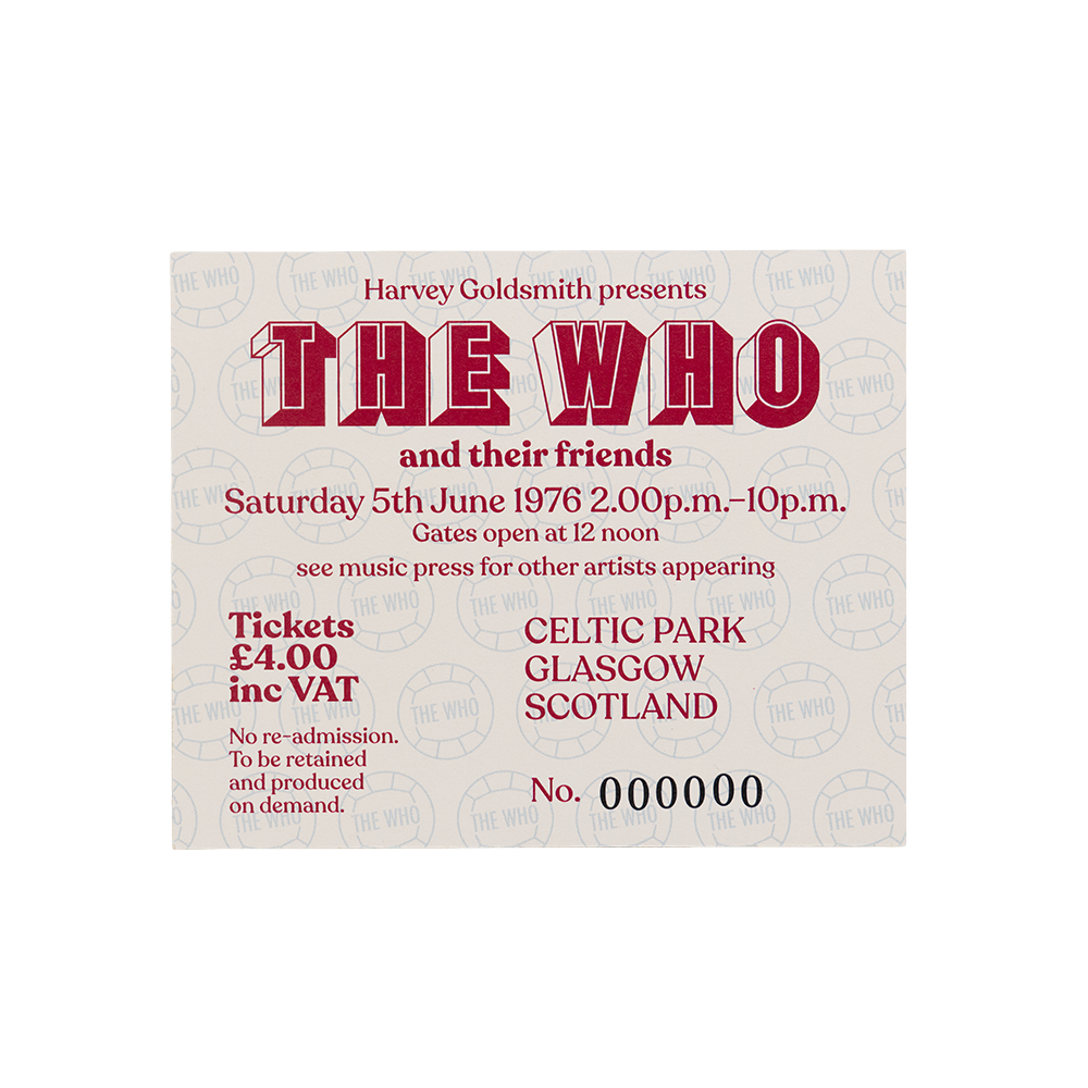 The Who - Limited Edition Put The Boot In Glasgow Commemorative Jersey Box