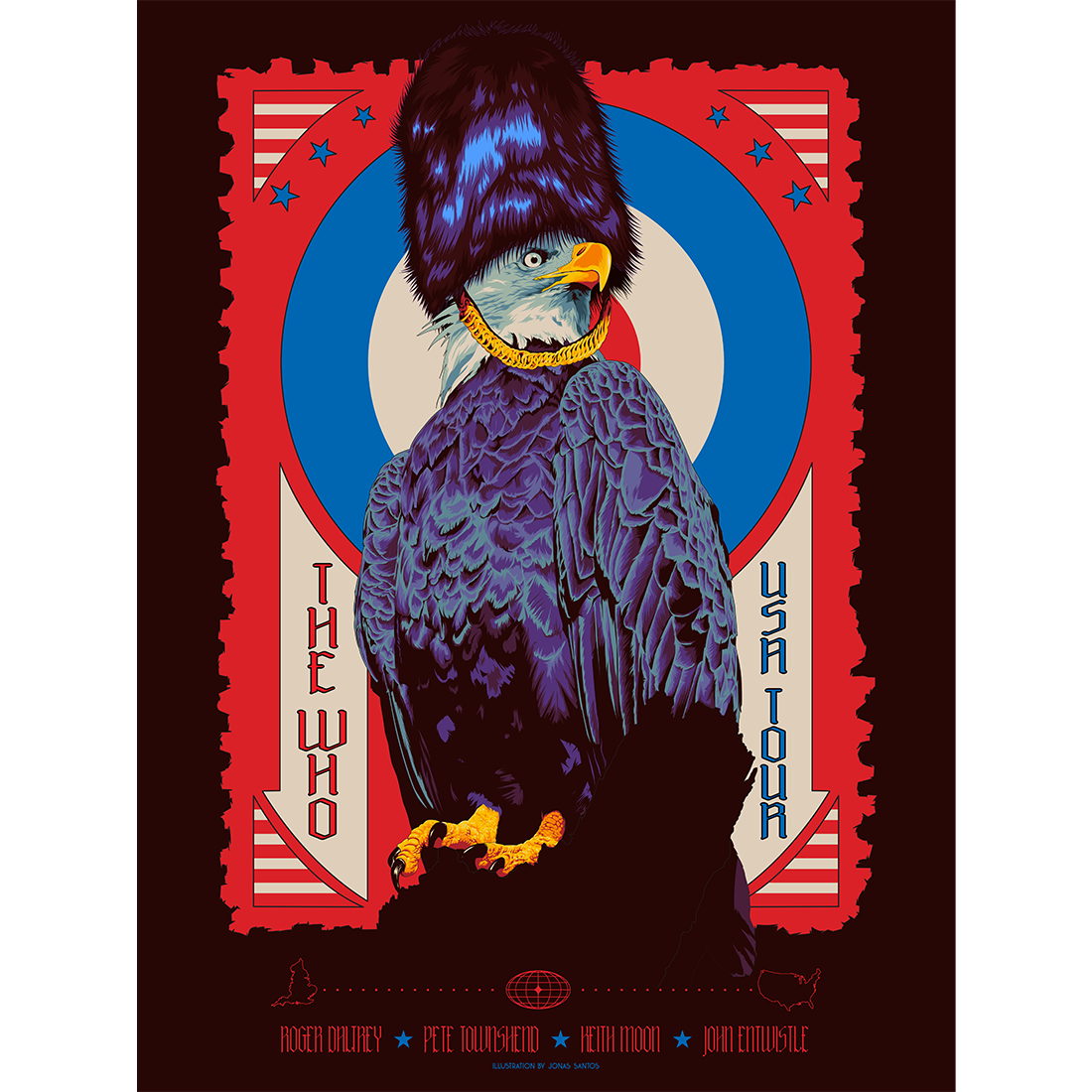 The Who - Mid-70s Eagle US Tours Poster