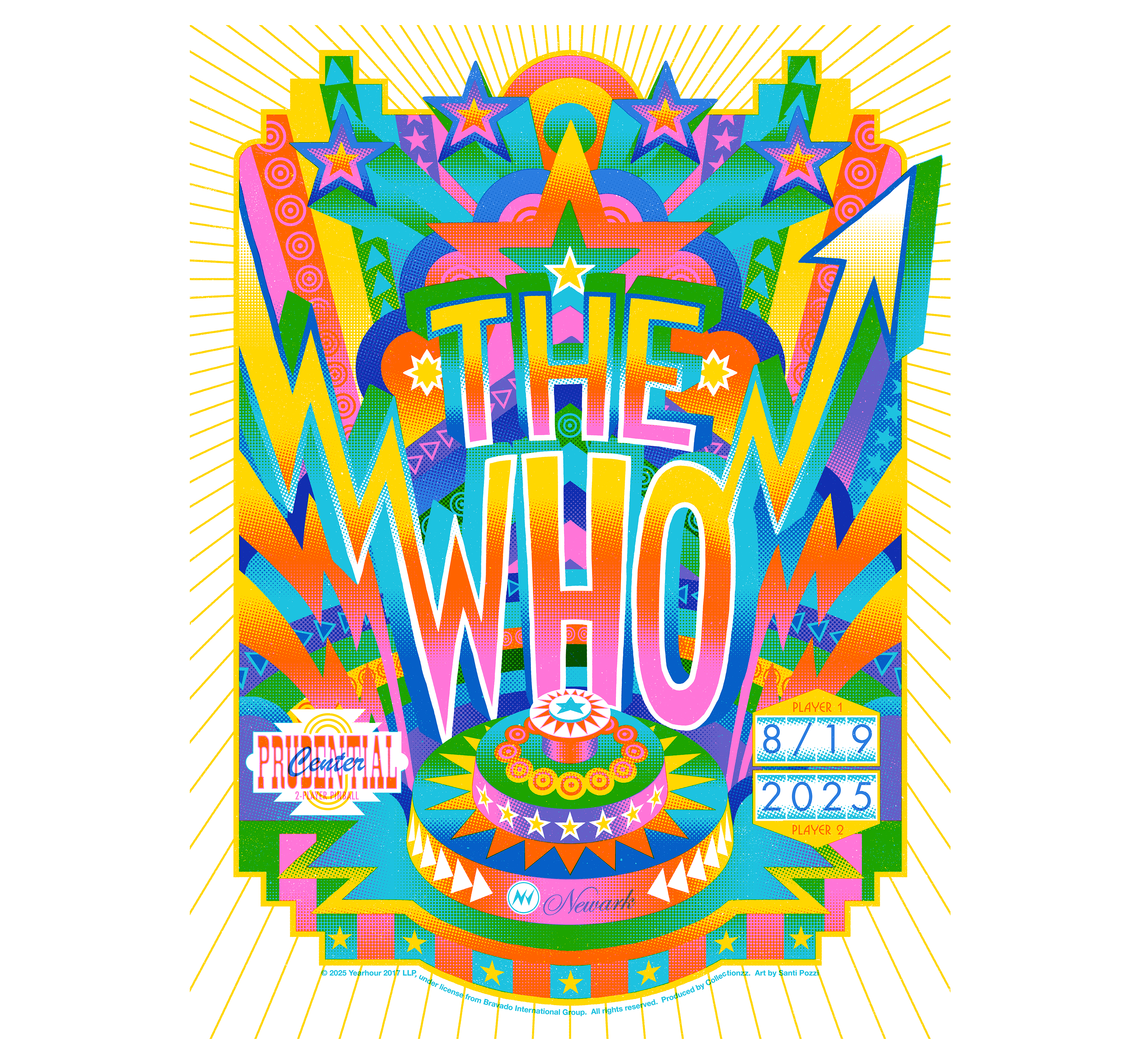 The Who - Limited Edition Newark, NJ 2025 Poster