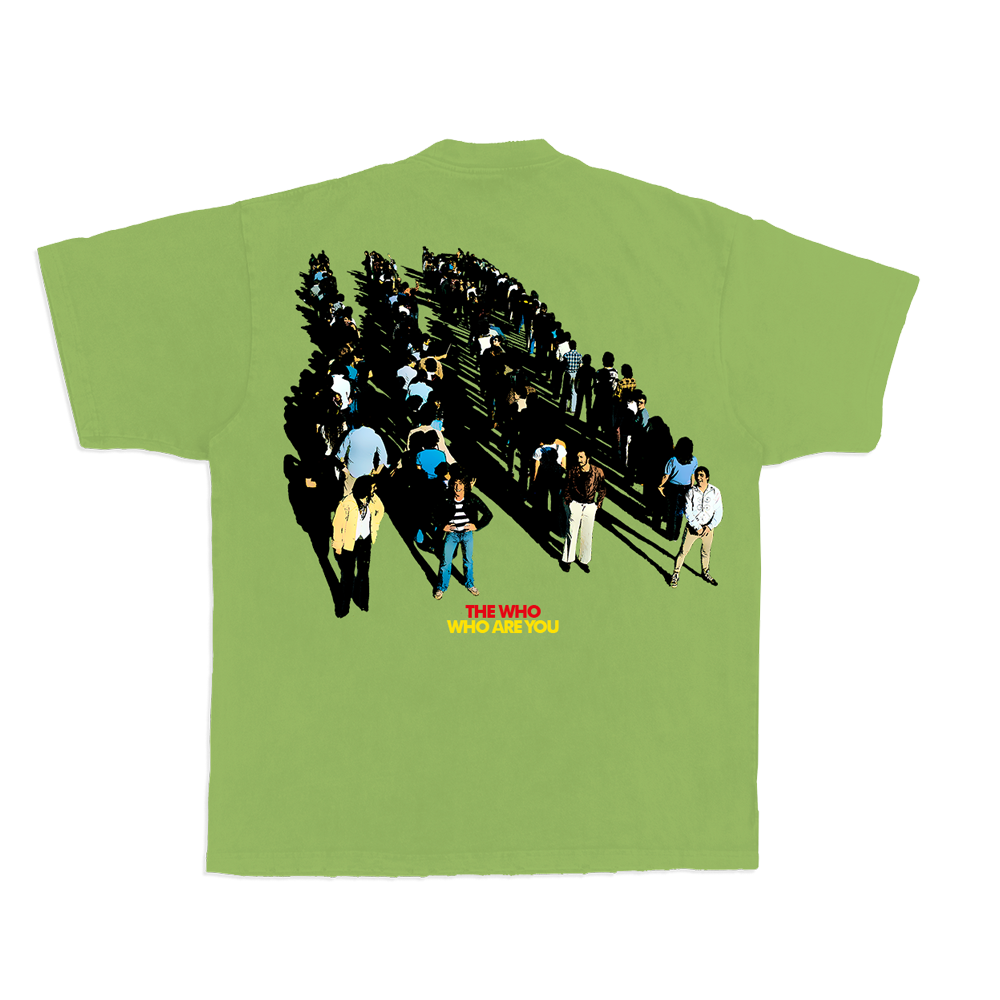 The Who - Who Are You Green Group Photo T-Shirt