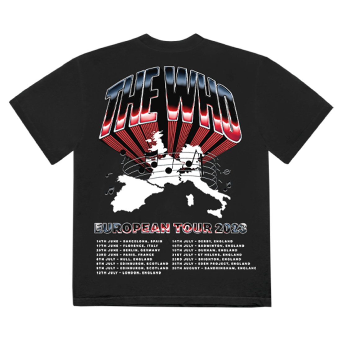 The Who - Black Tour  T-Shirt