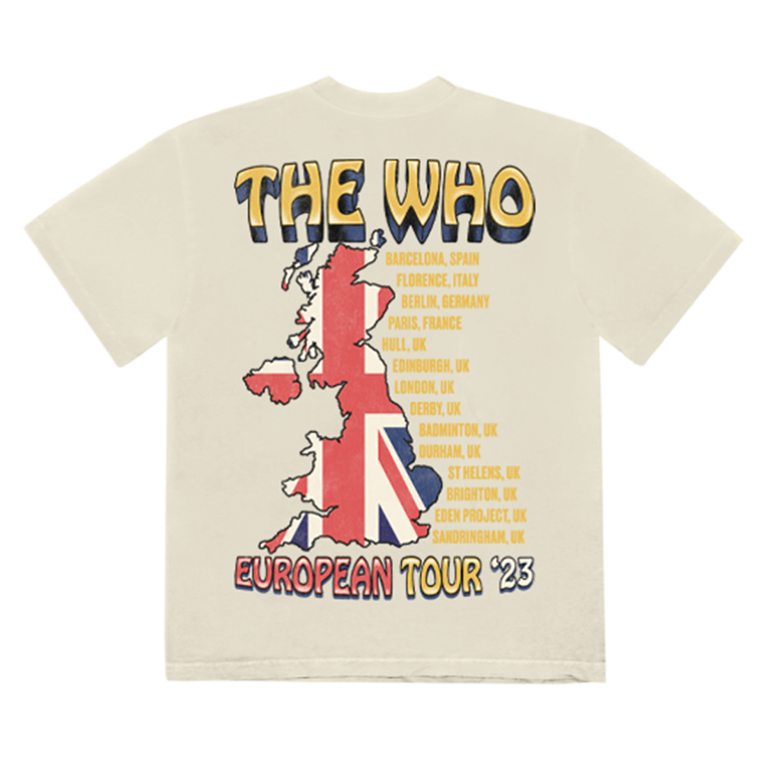The WHO Tシャツ イギリス国旗デザイン FLAG NATURAL T-SHIRT - Who UK