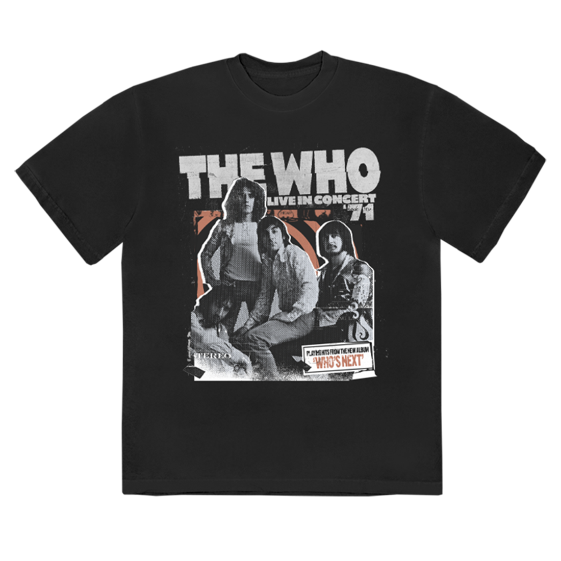 The Who - Live in Concert Black T-Shirt