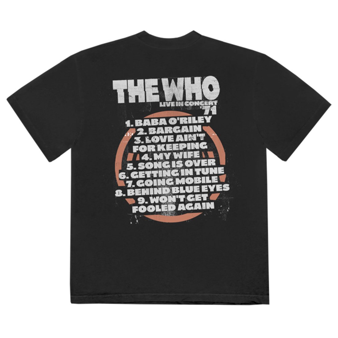 The Who - Live in Concert Black T-Shirt