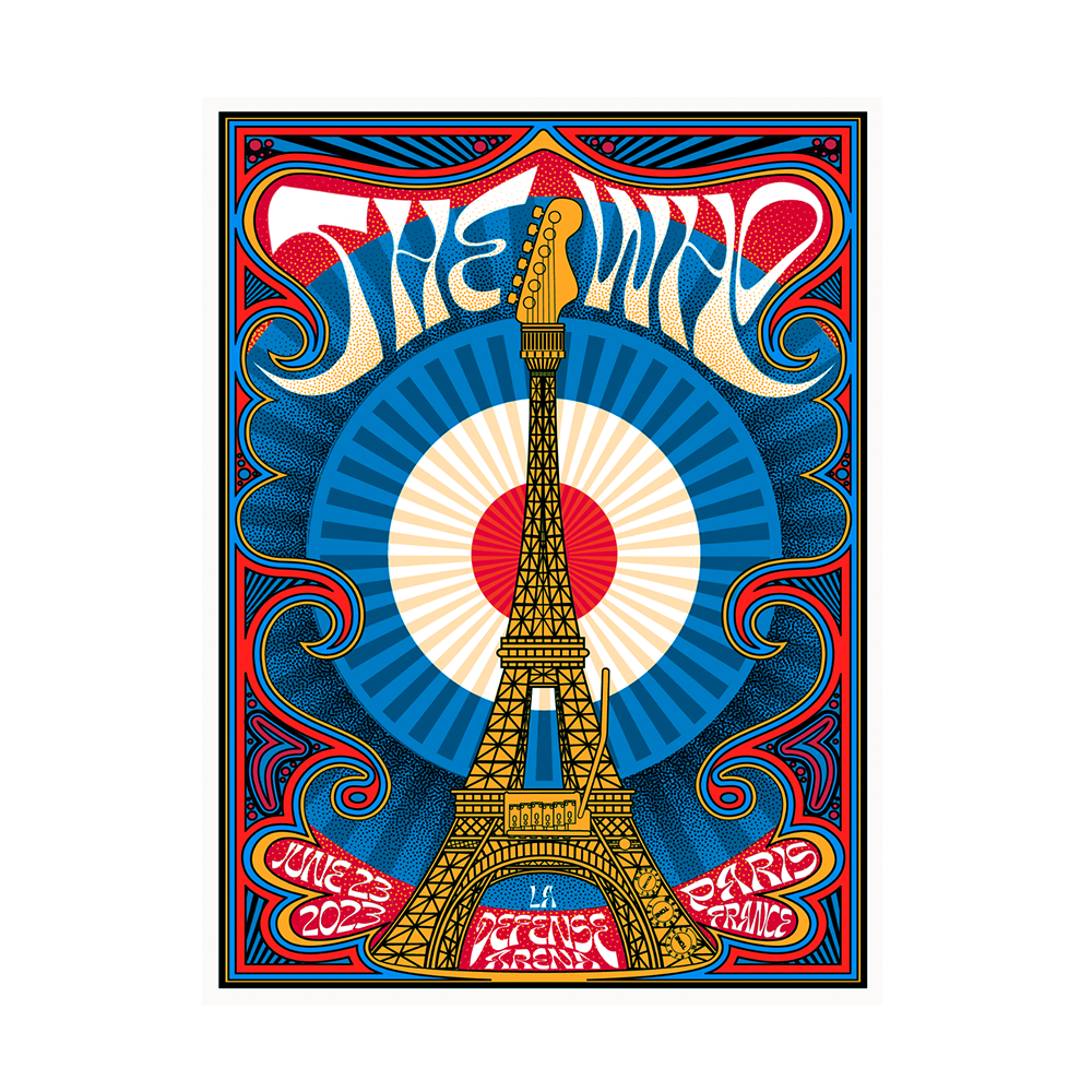 The Who - PARIS TOUR POSTER - 2023