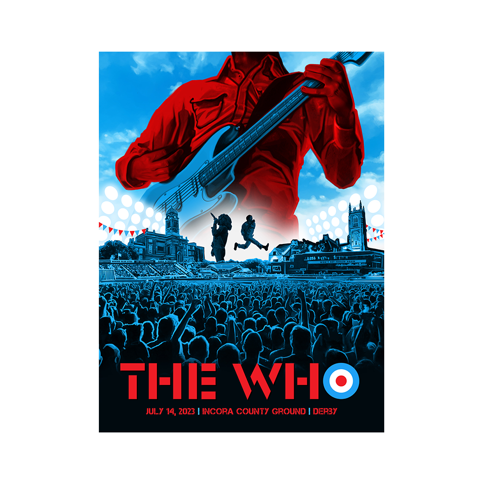 The Who - DERBY TOUR POSTER - 2023