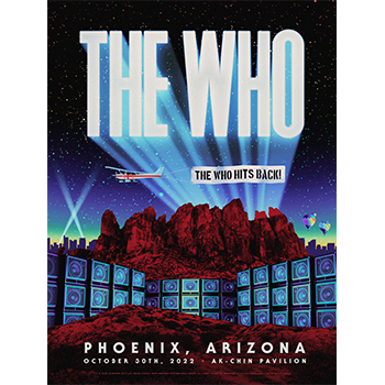 The Who - THE WHO HITS BACK! Phoenix Tour Poster LIMITED EDITION