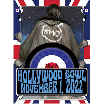 The Who - THE WHO HITS BACK! Hollywood Bowl Tour Poster LIMITED EDITION